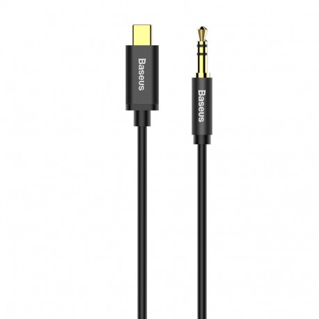 Baseus USB-C - 3.5mm kaabel Yiven 1.2m, must