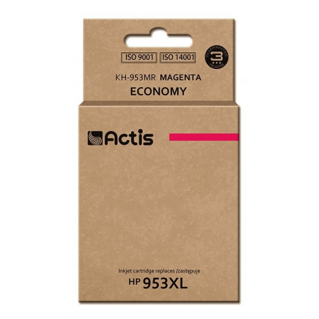 Actis KH-953MR tindikassett (asendus HP 953XL F6U17AE; standard; 25 ml; magenta) – uus kiip