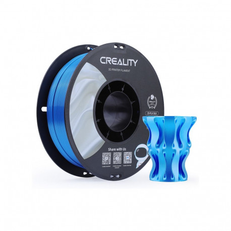 "Creality CR-Silk PLA Filament Blau, 3D-Filament (1 kg, 1,75 mm, auf Rolle)"