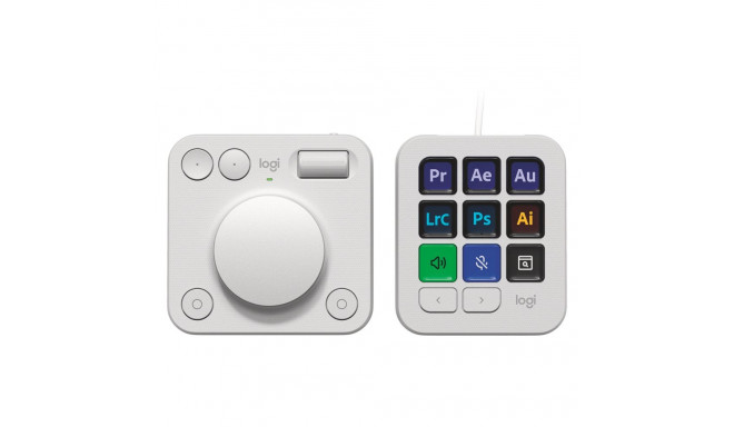 "Logitech MX Creative Console Pale Grey"