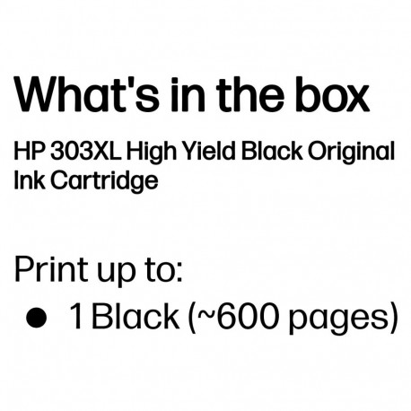"HP 303XL HIGH YIELD"