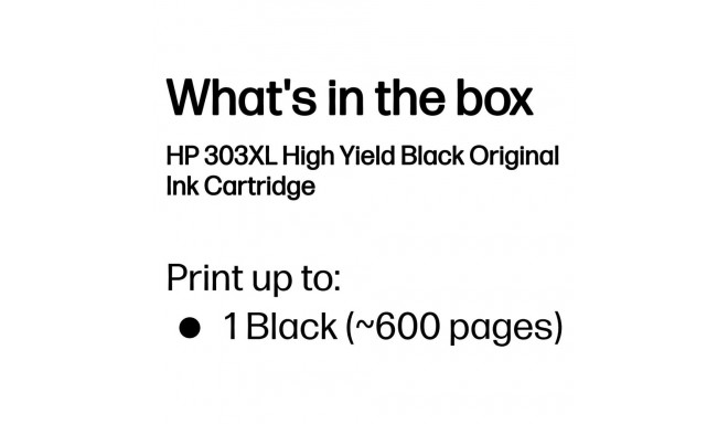 "HP 303XL HIGH YIELD"