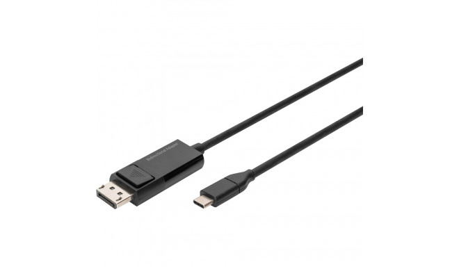 Adapterkabel USB-C  DisplayPort (schwarz, 2 Meter)