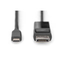 Adapterkabel USB-C  DisplayPort (schwarz, 2 Meter)
