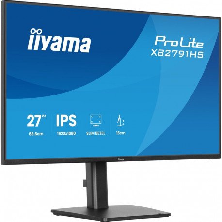 ProLite XB2791HS-B1 (68.6 cm (27 Zoll), schwarz (matt), FullHD, IPS, HDMI, DP, Lautsprecher, Höhenve
