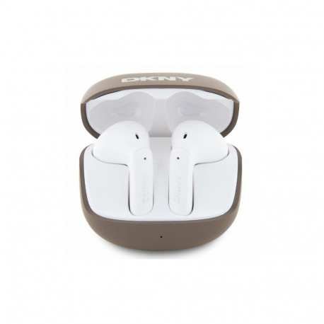 DKNY Satiny Finish TWS BT Bluetooth Wireless Headphones - Brown