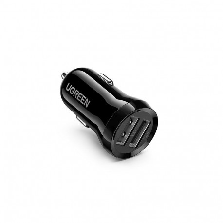 Ugreen car charger 2x USB 24W 4.8 A (2x 2.4 A) black (50875)