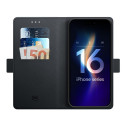 3mk Wallet Case for iPhone 16 Plus - Black