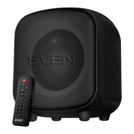 Speaker SVEN PS-555, black, power output 65 W (RMS), TWS, Bluetooth, USB, microSD, RC, lithium batte