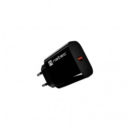 USB CHARGER NATEC RIBERA 1X USB-A 18W BLACK