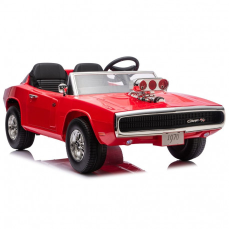 Dodge elektriauto Charger R/T DLS-K12 24V7Ah, punane