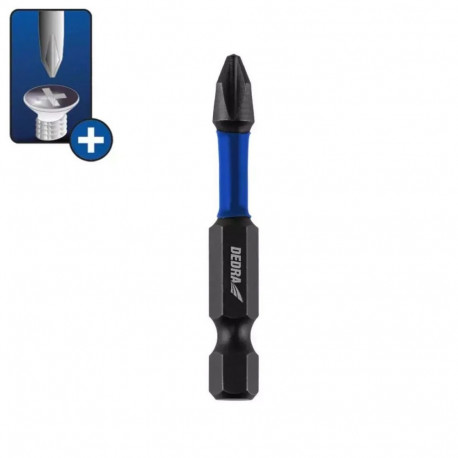 Końcówki wkrętakowe udarowe phillips ph3x50mm, 2szt blister