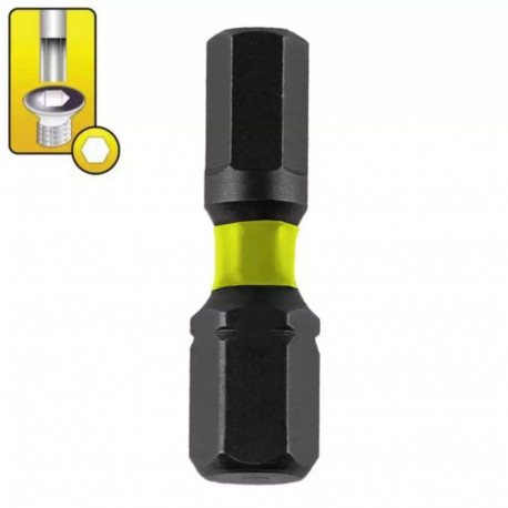 Löök-kruvikeeraja otsakud hex H4x25mm 2tk blister