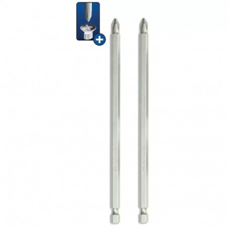 Końcówki wkrętakowe phillips ph2x150mm, 2szt blister