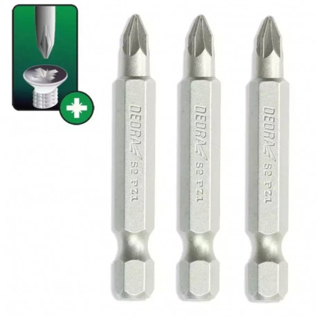 Kruvikeeraja otsakud Pozidriv PZ2x50mm 3 tk, mullpakend