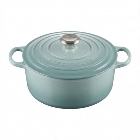 "Le Creuset Signature Bräter rund 24 cm sea salt"