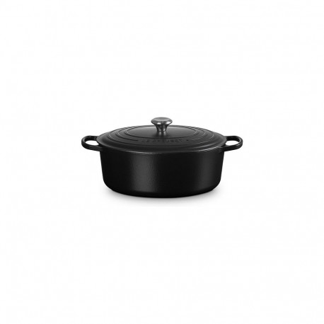 Le Creuset hautopott Signature 33cm ovaalne, must