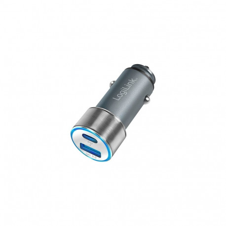 "Logilink USB Kfz Ladeadapter 2Port 1xUSB-C PD,1xUSB-A QC,36W"