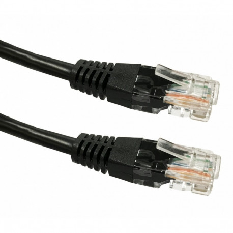 Cable Patchcord cat. 6 RJ45 UTP 0,5m black