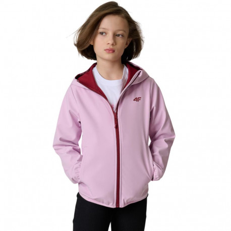 4F tüdrukute softshell-jope F478 4FJWSS26TSOFF478 52S 146cm, helelilla