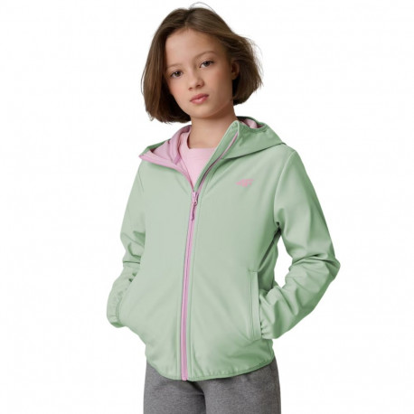 4F tüdrukute softshell-jope F478 4FJWSS26TSOFF478 47S 128cm, mündiroheline