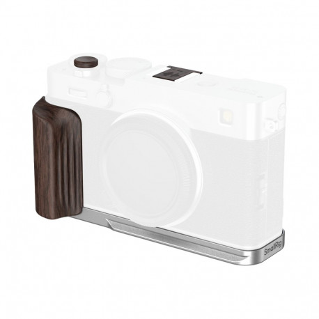 SmallRig L-kujuline kinnitusplaat 6236 puidust käepidemega FUJIFILM X-E5, eebenipuu, hõbedane