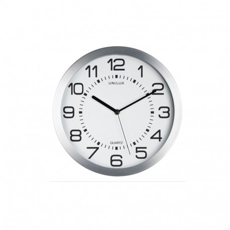 Seinakell UNILUX Moon taustavalgusega, metal grey alum., D-35,5cm