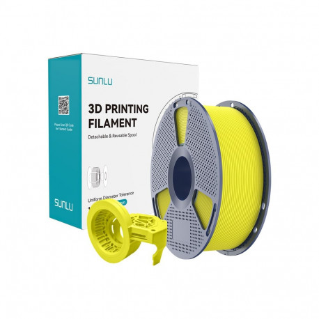 3D Printing Filament - Sunlu PETG High-Speed Matte Filament, Improved Melt Flow, Durable, Yellow
