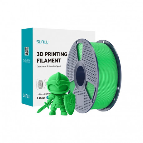 3D Printing Filament - Sunlu PLA+ 1.75 mm High Durability Green