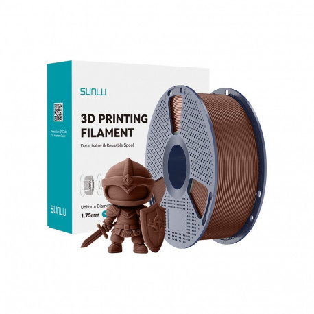 3D Printing Filament - Sunlu PLA+ 1.75 mm High Durability Chocolate