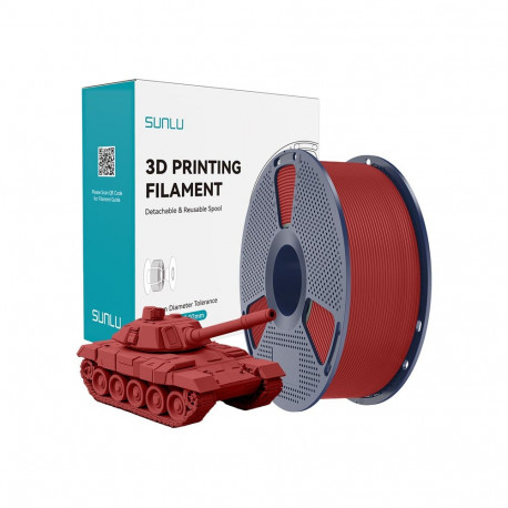 3D Printing Filament - Sunlu PLA+ High-Speed 1.75 mm Filament With Dimensional Accuracy Red