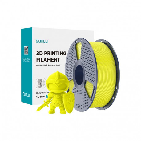 3D Printing Filament - Sunlu PLA+ 1.75 mm High Durability Yellow