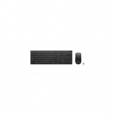 Wireless Keyboard and Mouse Combo - Lenovo 4X31N50746 QWERTY Black