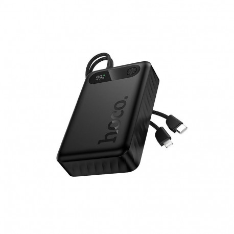 Powerbank Hoco 20000 mAh QC PD 2A 22,5W with built-in cables USB C + Lightning J171A black