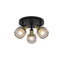 SPOT LIGHT ROUND SHADOW 3XE14 BL/GOLD