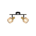SPOT LIGHT SHADOW 2XE14 BLACK/GOLD