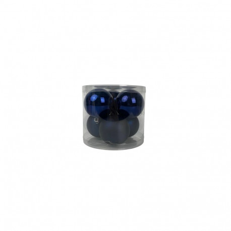 Sinised plastist jõulukuulid D8CM 6PCS