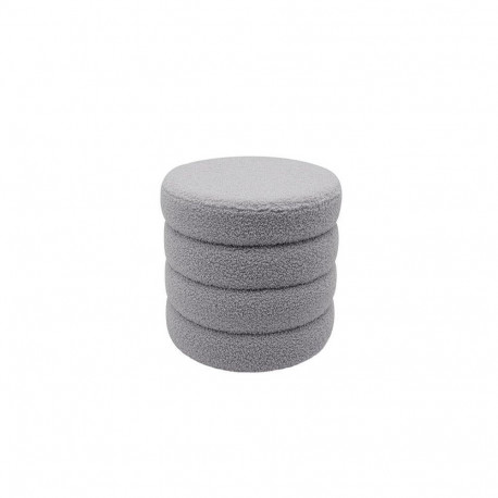 ROUND POUF HS522-1 37X37X40CM GREY