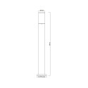 POST LIGHT CORTE DH3430-800 E27 80CM