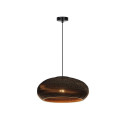 ripplamp paber E27 pruun/must