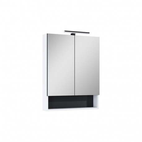 CAB MIRROR DECO 60 WHITE WITH LIGHT