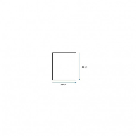 MIRROR HUNG SIMPLE B-EDGE 80X60CM