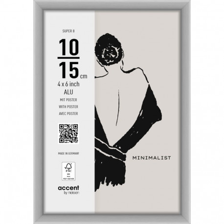 Nielsen Photo Frame 5411124 Super 8 Matt Silver 10x15 cm