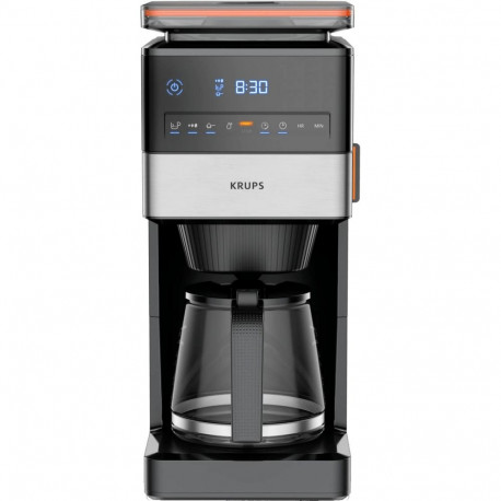 Grind Aroma XL KM8428 mit Mahlwerk  (schwarz/edelstahl, Glaskanne)