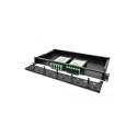 DeLOCK 19" LWL HD (High Density) patch panel 1 U (black, for HD cassettes or LWL adapter panels)