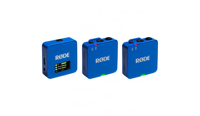 Juhtmevaba mikrofon Wireless GO Gen 3, kobaltsinine