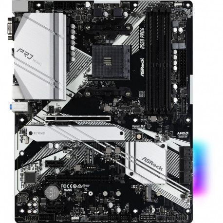 B550 Pro4 (schwarz/silber)