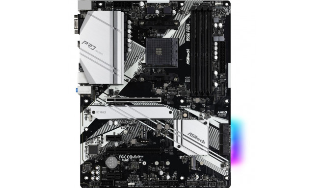 B550 Pro4 (schwarz/silber)