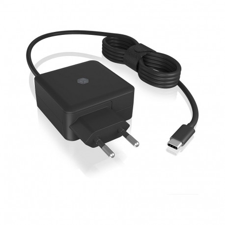 ICY BOX universaalne sülearvuti toiteadapter IB-PS101-PD USB-C 65W 1.5m kaabel