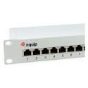 Equip patchpaneel 12x RJ45 Cat6 10" FTP 1HE ISO/IEC, helehall